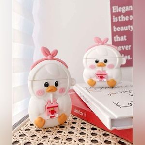 Cartoon Duck Shaped Airpods 1/2 Case